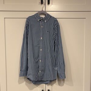 Vineyard Vines Navy and White Checkered Shirt